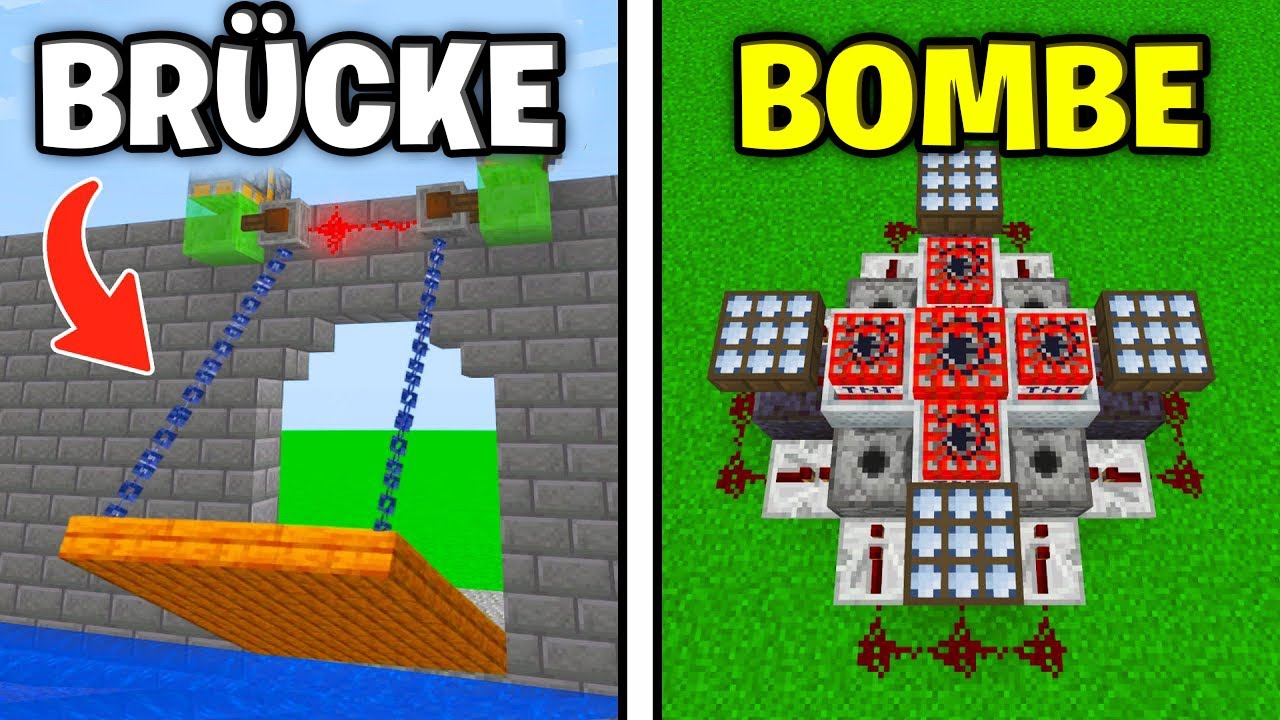 10 einfache REDSTONE IDEEN die du wirklich bauen kannst!