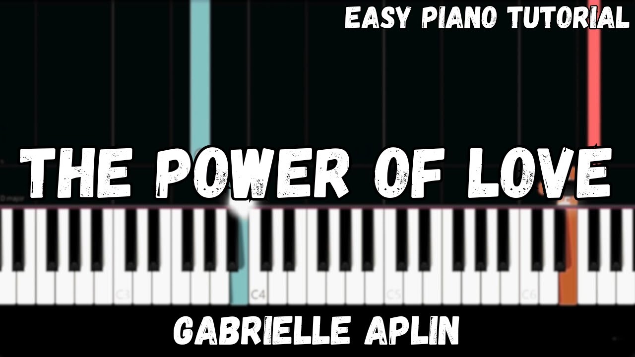 Gabrielle Aplin - The Power of Love (Easy Piano Tutorial)