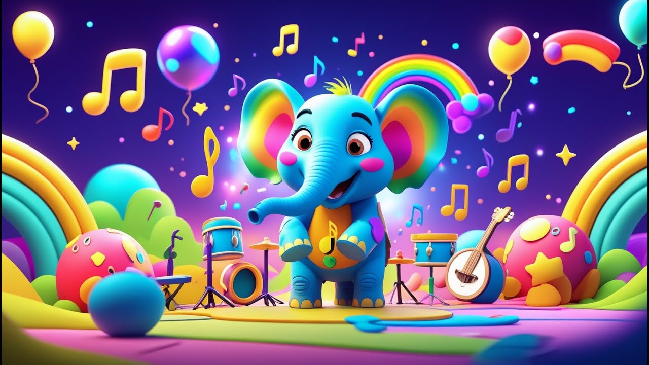 The Cutest Elephant Song Ever 🐘🎶 | Sing, Dance, and Learn | Children's Music | Kids Song