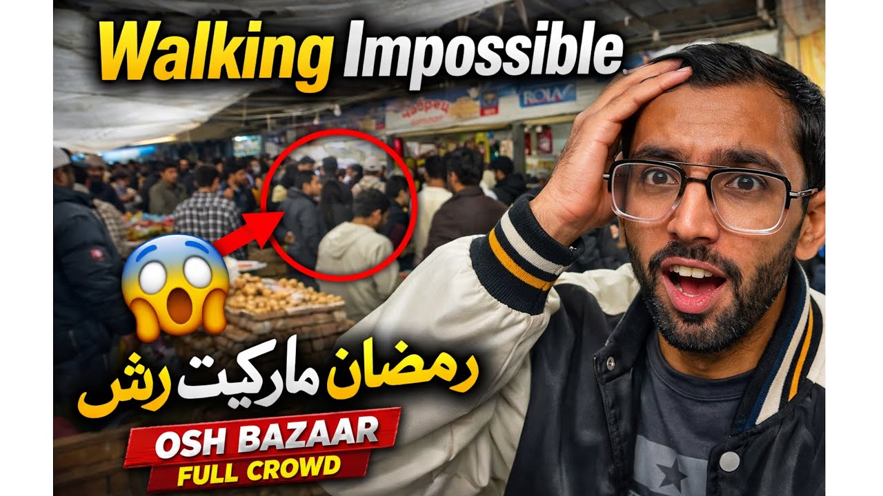  Ramadan Shopping in Osh Bazaar 2026 | So Much Crowd!