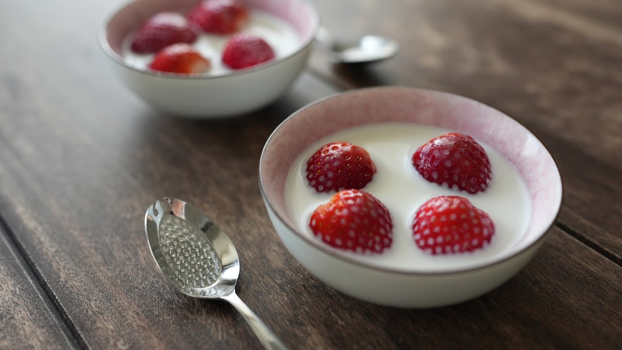 How to make Fresh Strawberry Milk いちごミルクの作り方・レシピ