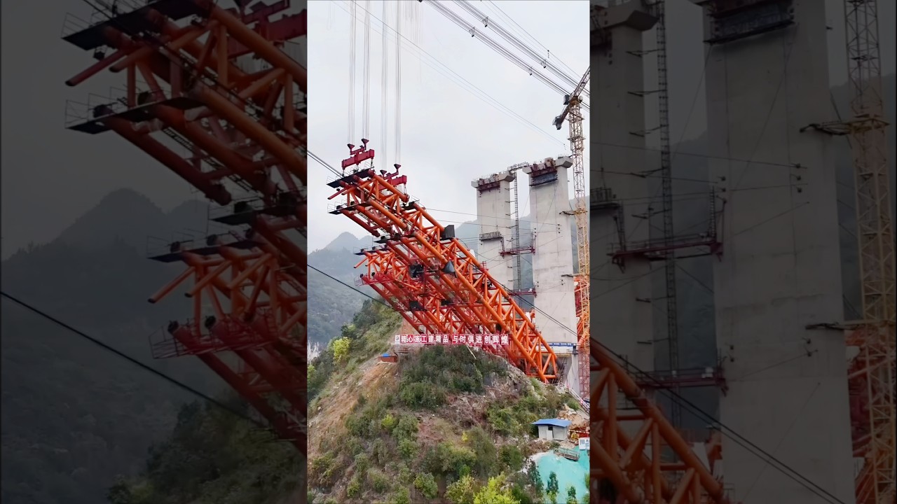 GRAVITY DEFIED⚡| Liuchehe Twin Steel Arches Hover 409m Above Canyon