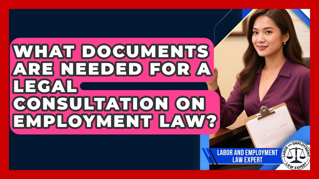 What Documents Are Needed for a Legal Consultation on Employment Law?