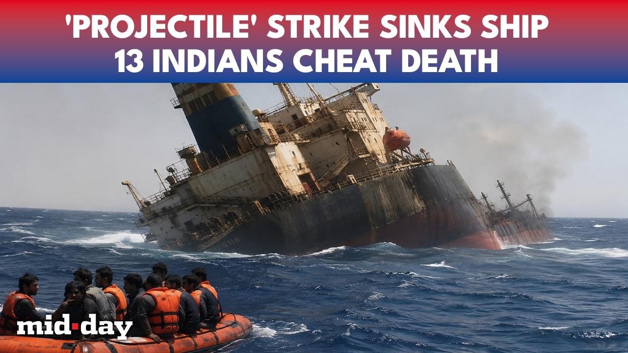 Red Sea Inferno SWOLLOWS Indian-Flagged Ship; 13 Indian Seafarers Rescued After Projectile Strike