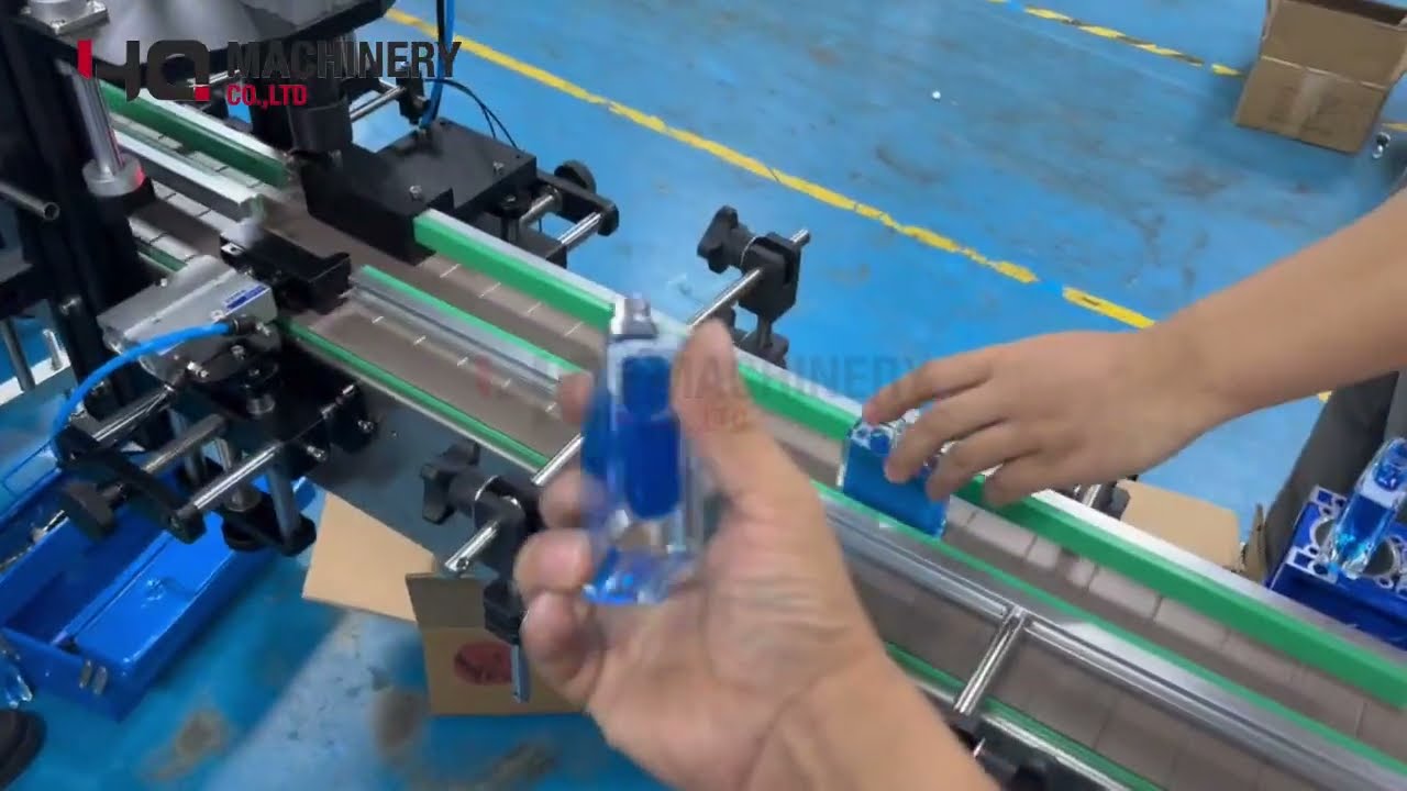 perfume filling and crimping machine |YQ inline glass bottle fillers  