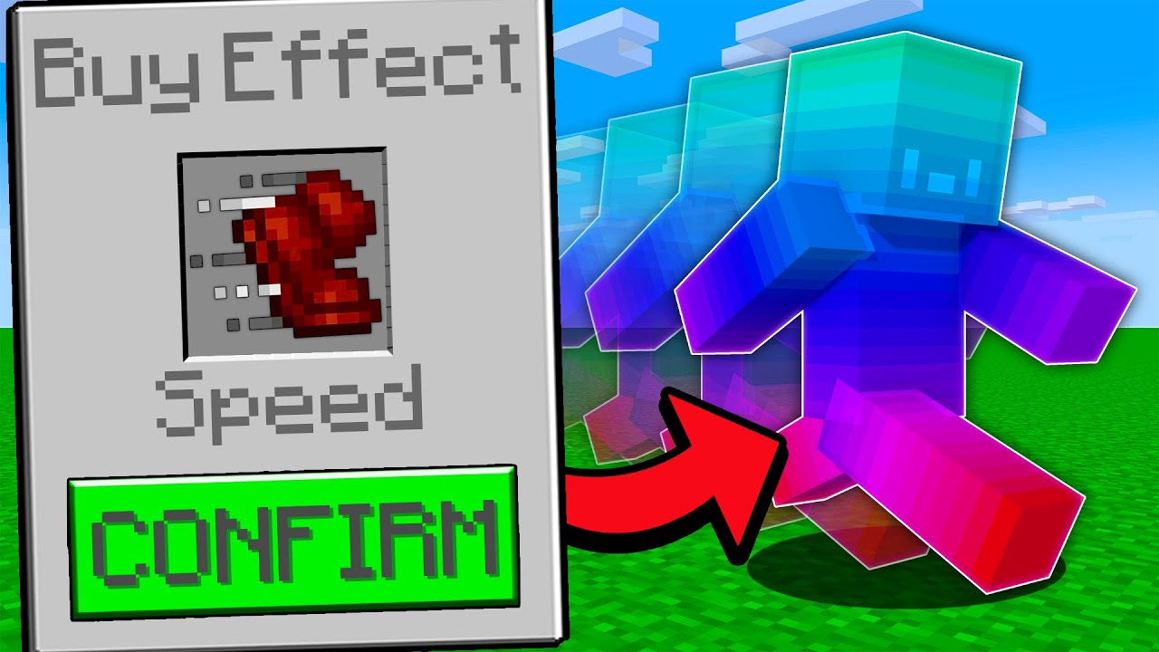 Minecraft Manhunt, But I Can Buy Effects...