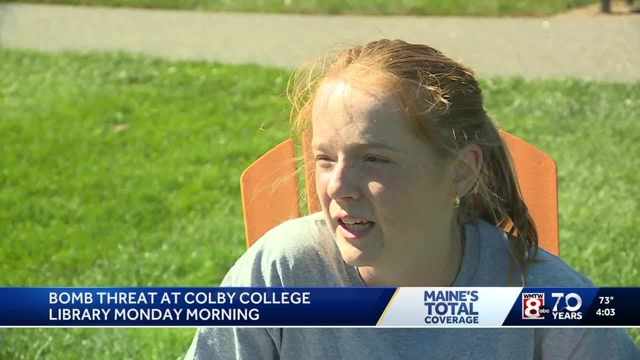 Students react to bomb threat at Colby College