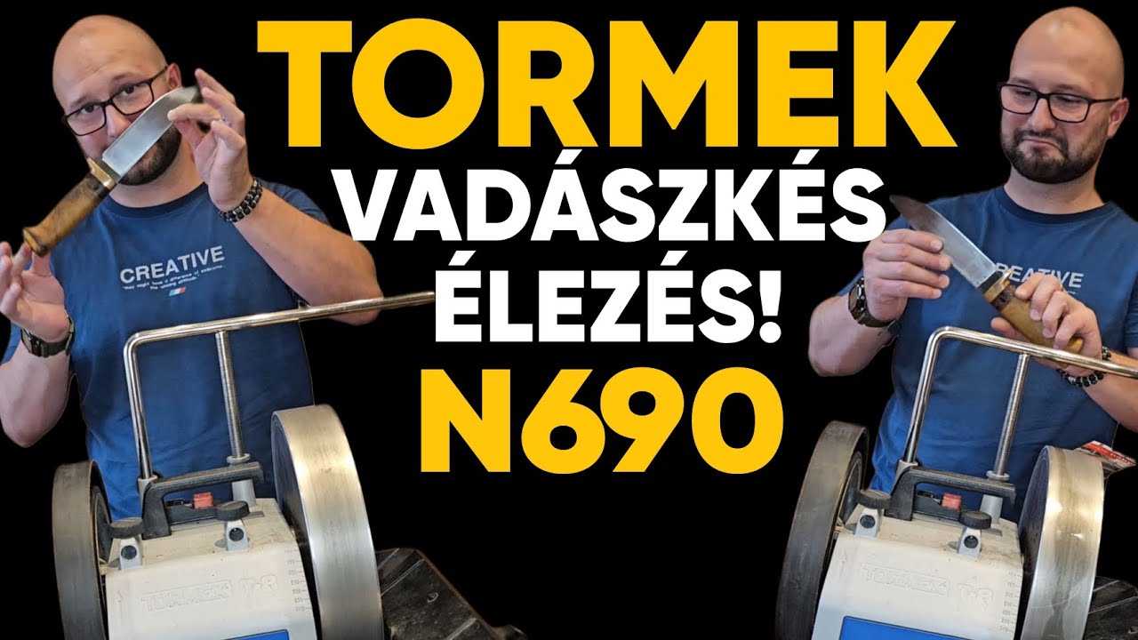 Ezt Látnod kell! Vadászkés Élezése Tormek-al? Borotva éles! N690. Hogyan  élezz? 