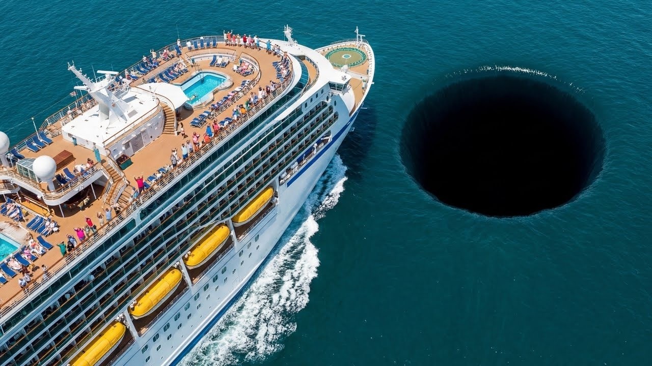 A Huge Hole Appears in the Sea and Pulls a Cruise Ship Down
