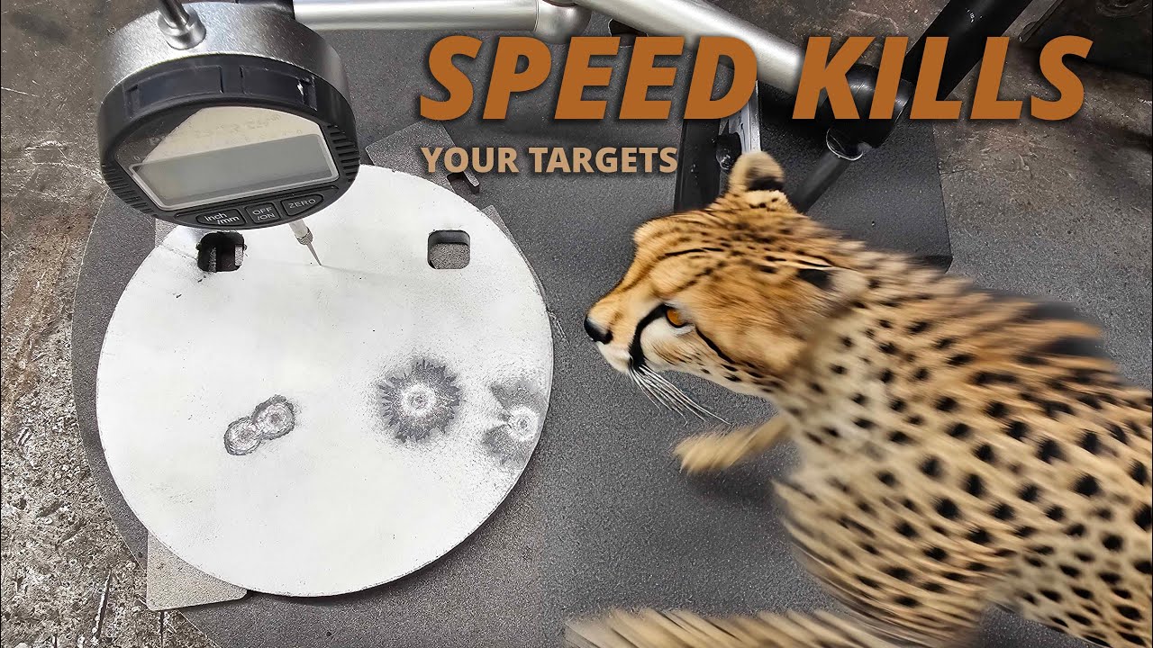 Speed Kills! (your targets)-Velocity Testing Steel Target with .22-250
