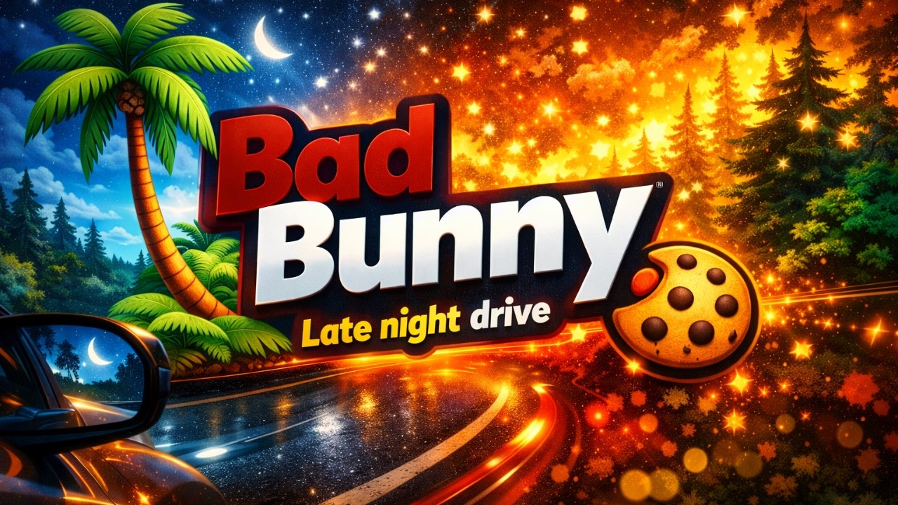Bad Bunny Playlist - Night Drive