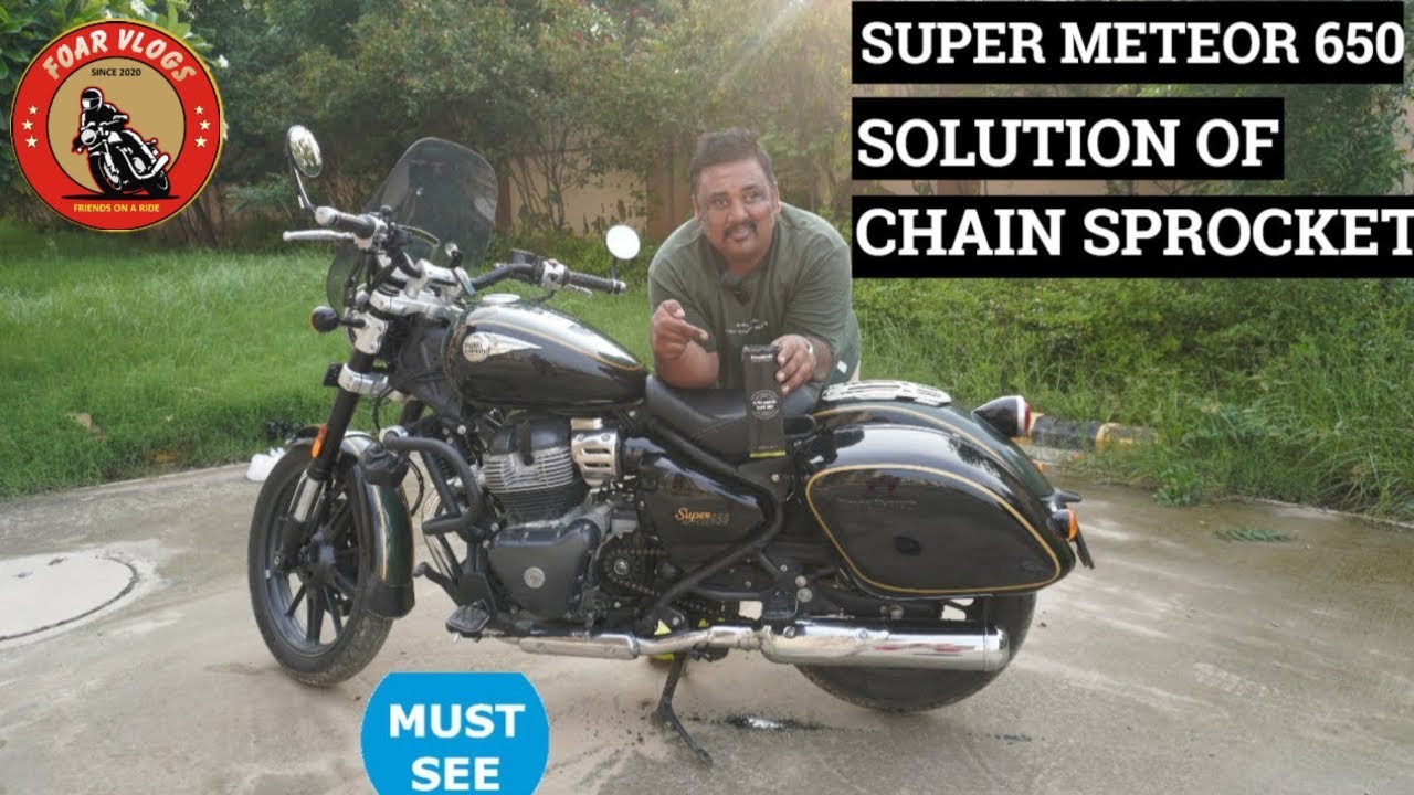 Royal Enfield Super Meteor 650 Chain Sprocket Permanent Solution | अब कोई मुश्किल नहीं ❤️Vlog No 606
