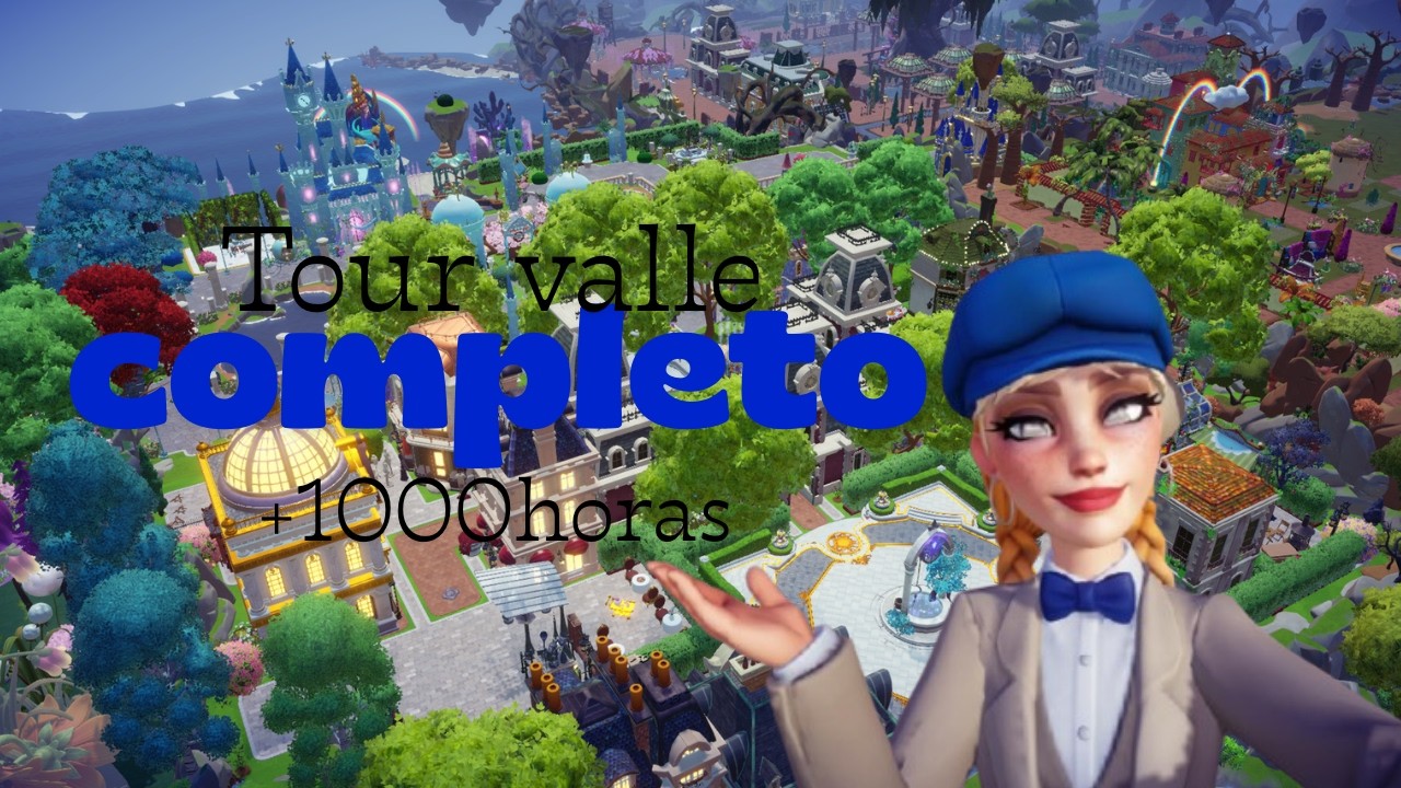 Tour de mi valle COMPLETO! +1000 horas | Disney dreamlight valley ❤️