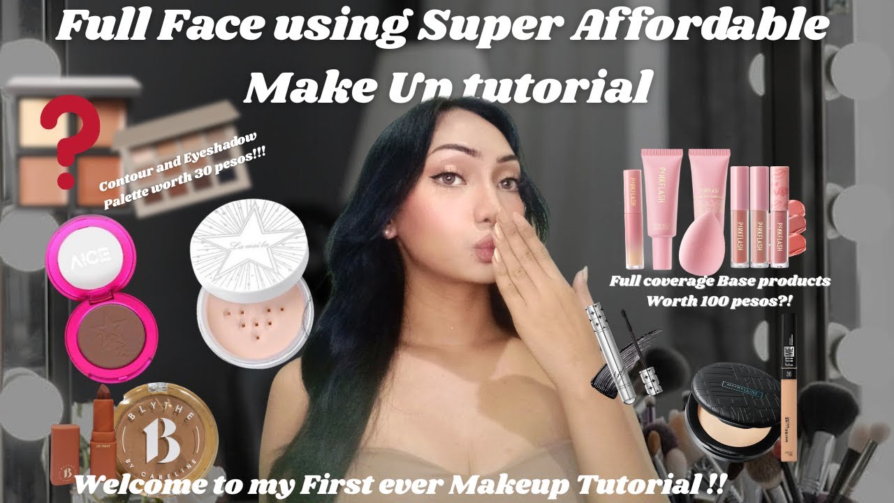 My First Ever Makeup Tutorial!💄Full Face using Super Affordable Make up Products✨