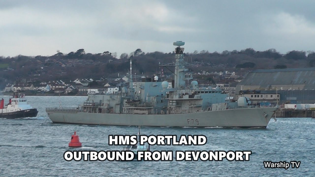 HMS PORTLAND F79 OUTBOUND FROM DEVONPORT NAVAL BASE AT THE NARROWS, DEVILS POINT 29th November 2025