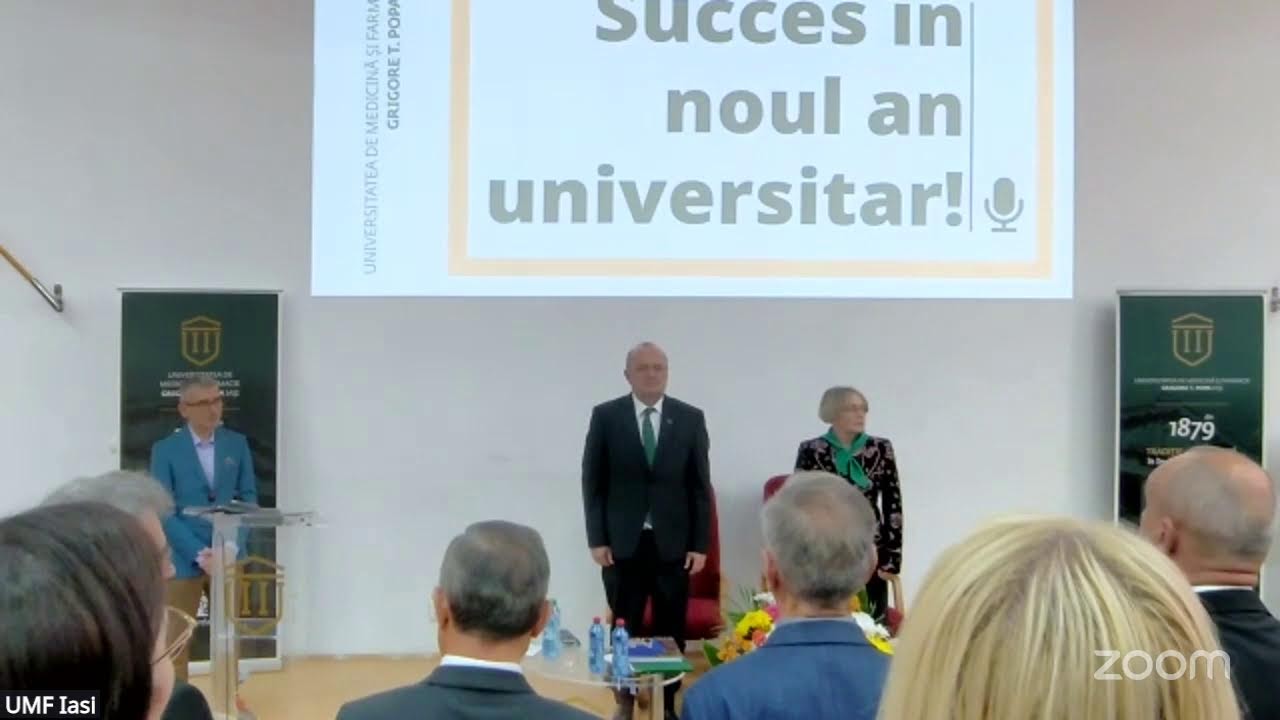 Festivitatea de deschidere a anului universitar la UMF Iași