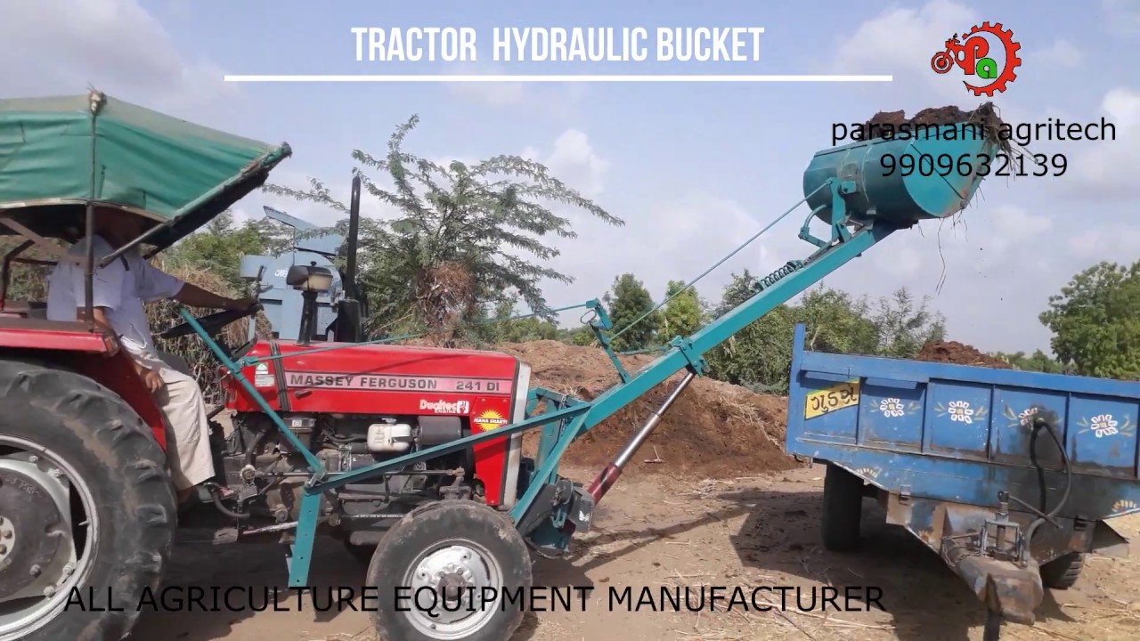 Tractor  hydraulic bucket ..|parasmani agritech| aadhunik kheti