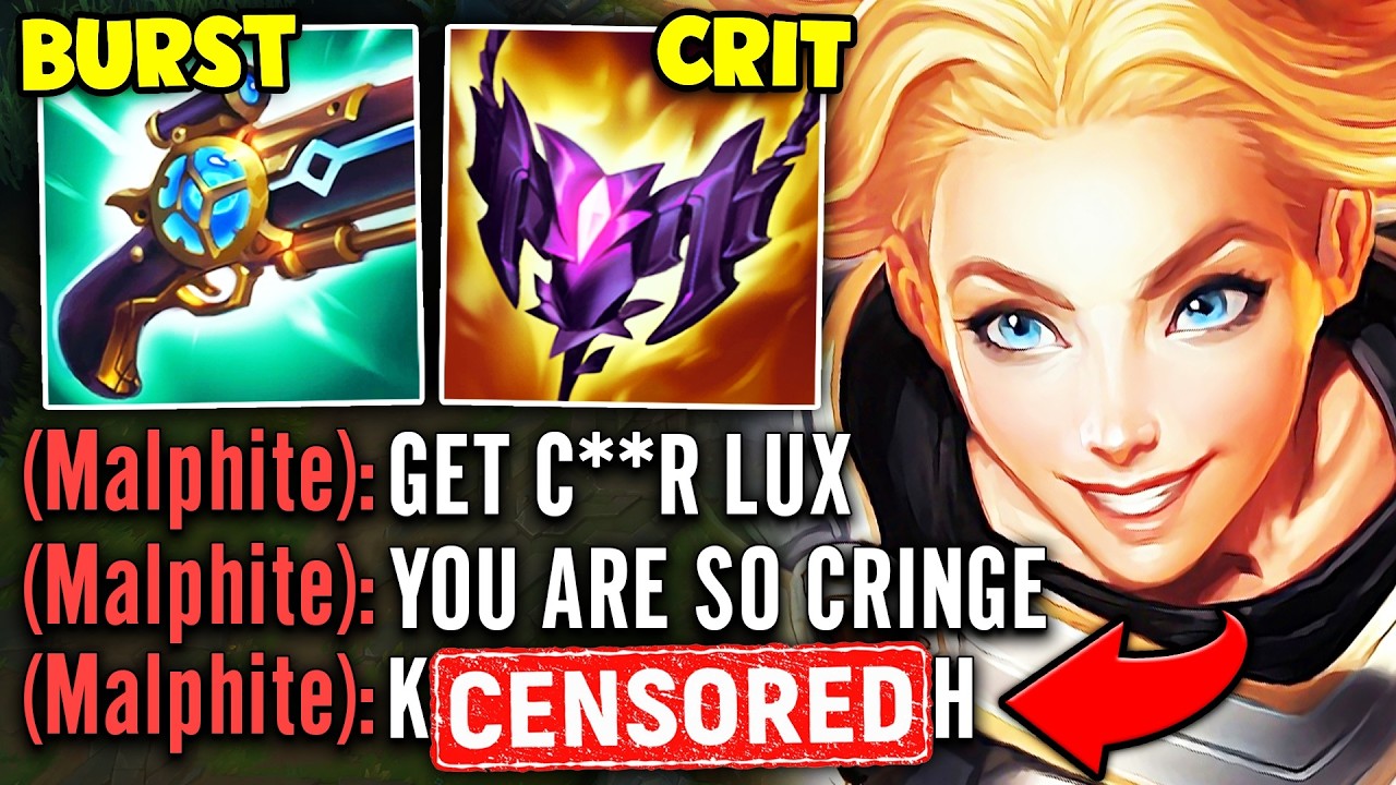 I beat this Malphite so bad he absolutely LOSES it in all chat... (AND GETS BANNED)