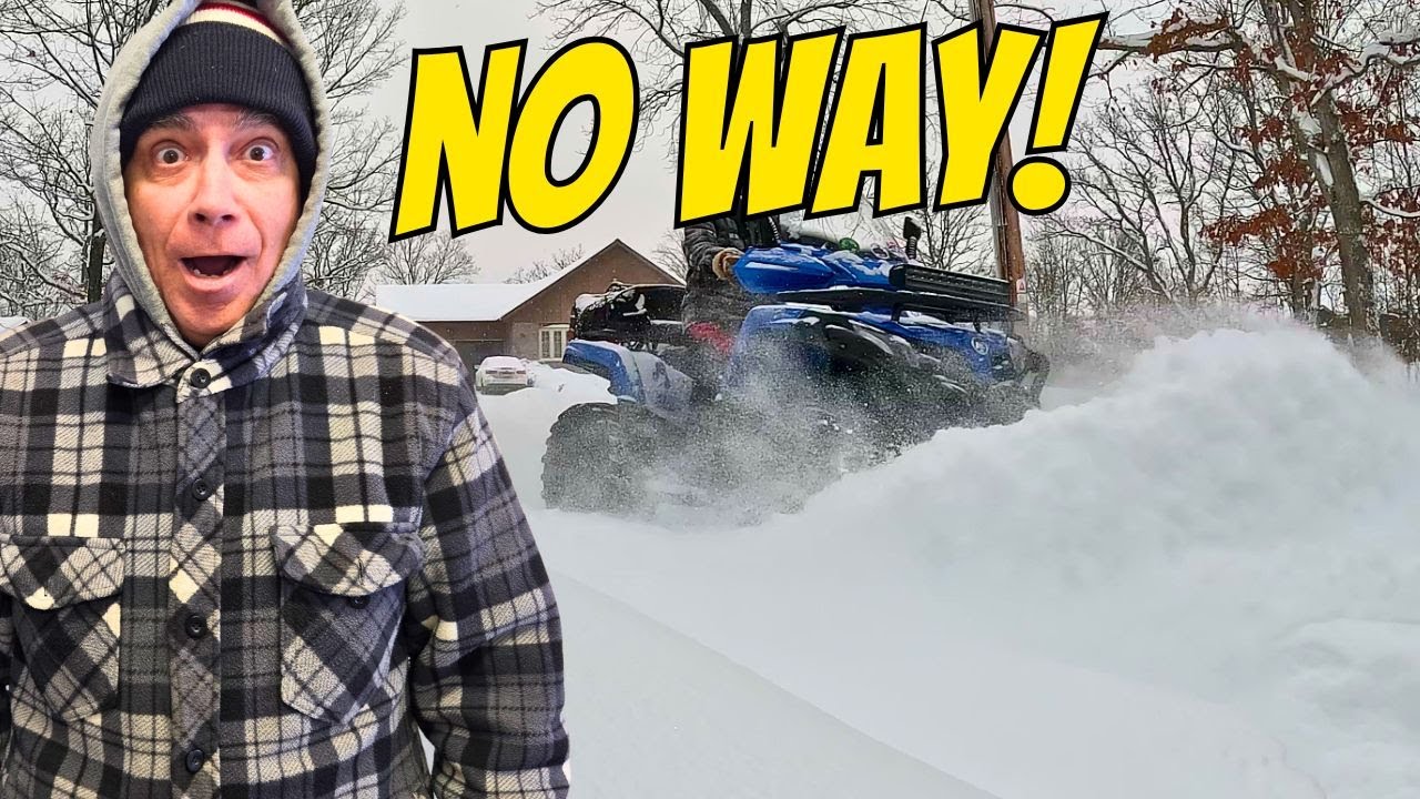 Driveway Snow Plowing After MAJOR SNOWSTORM!