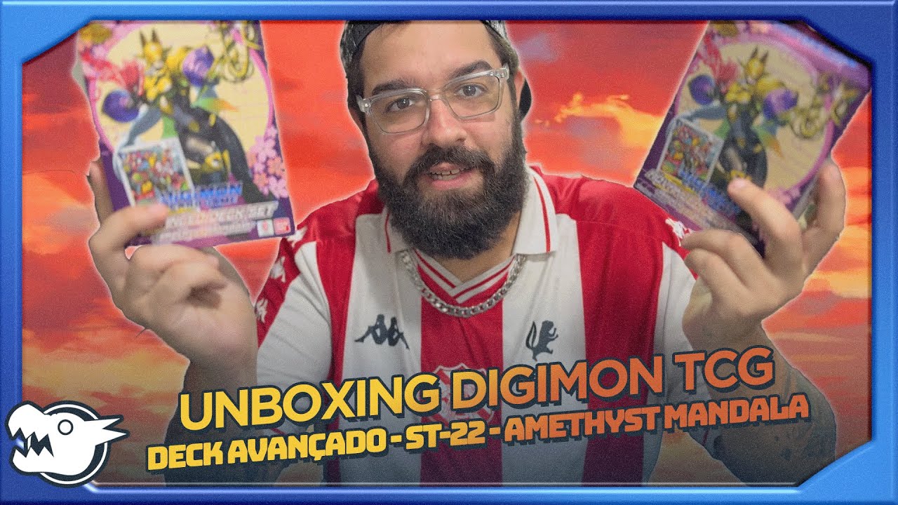 UNBOXING DIGIMON TCG - Deck Avançado - ST-22 - Amethyst Mandala
