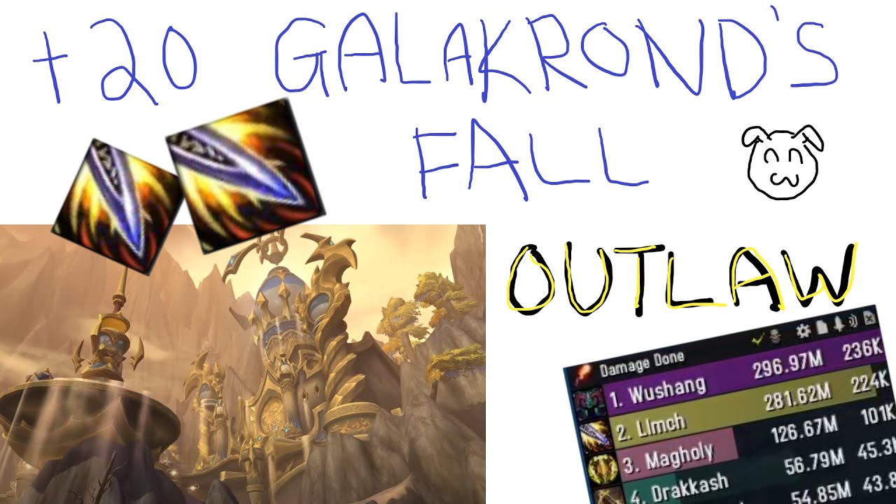 +20 Dawn: Galakrond's Fall | Outlaw Rogue | DragonFlight 10.2 (Fortified) M+