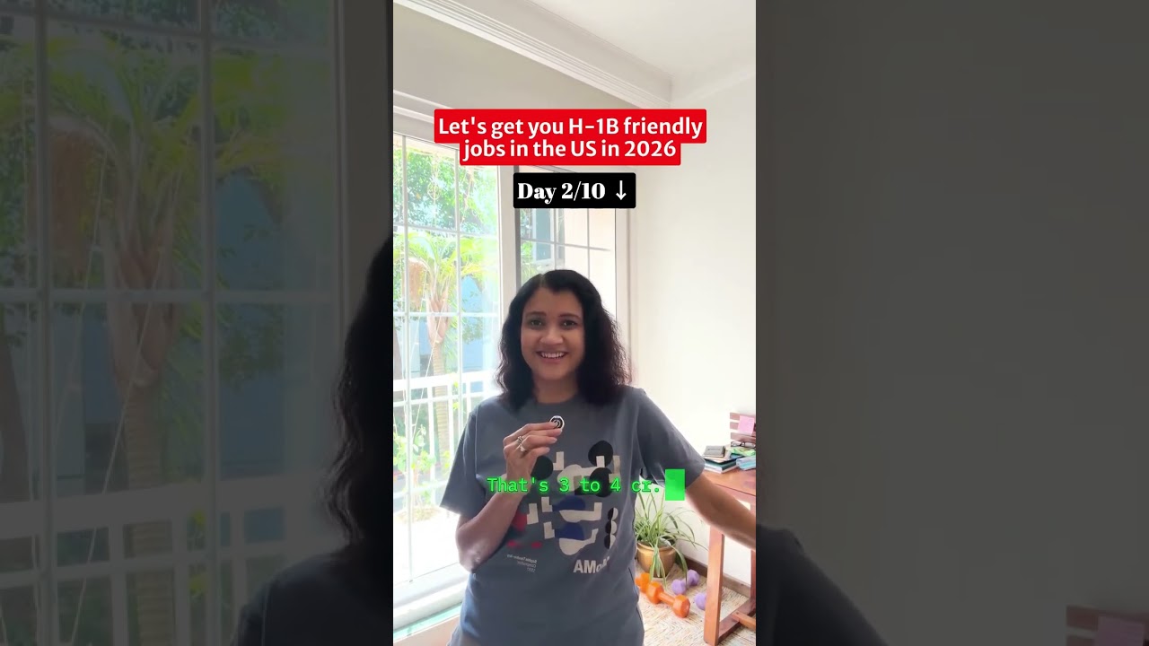 Let's get your H1B friendly jobs in the US in 2026 (Read the description)