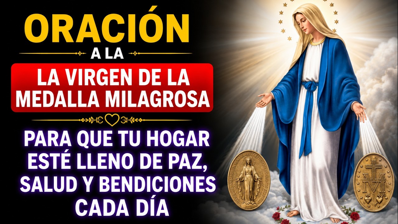 VIRGEN DE LA MEDALLA MILAGROSA 🙌 ORACIÓN DE FE PARA PAZ, PROTECCIÓN Y MILAGROS ❤️
