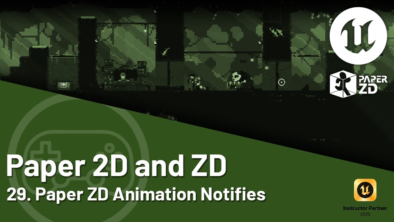 Unreal Engine 5 Tutorial - Paper 2D and ZD - 29. Paper ZD Animation Notifies