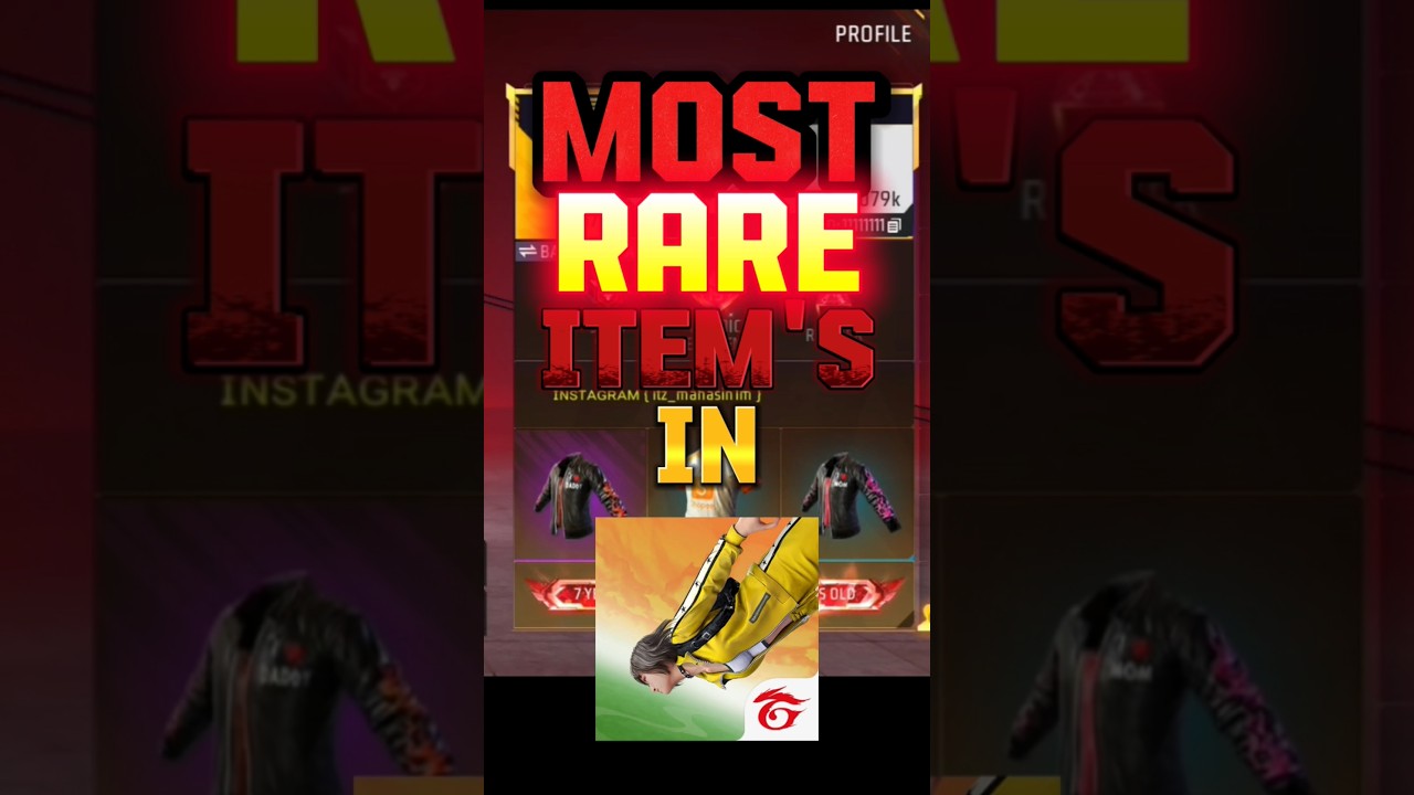 Most Rare Items In Free Fire #shorts #freefire