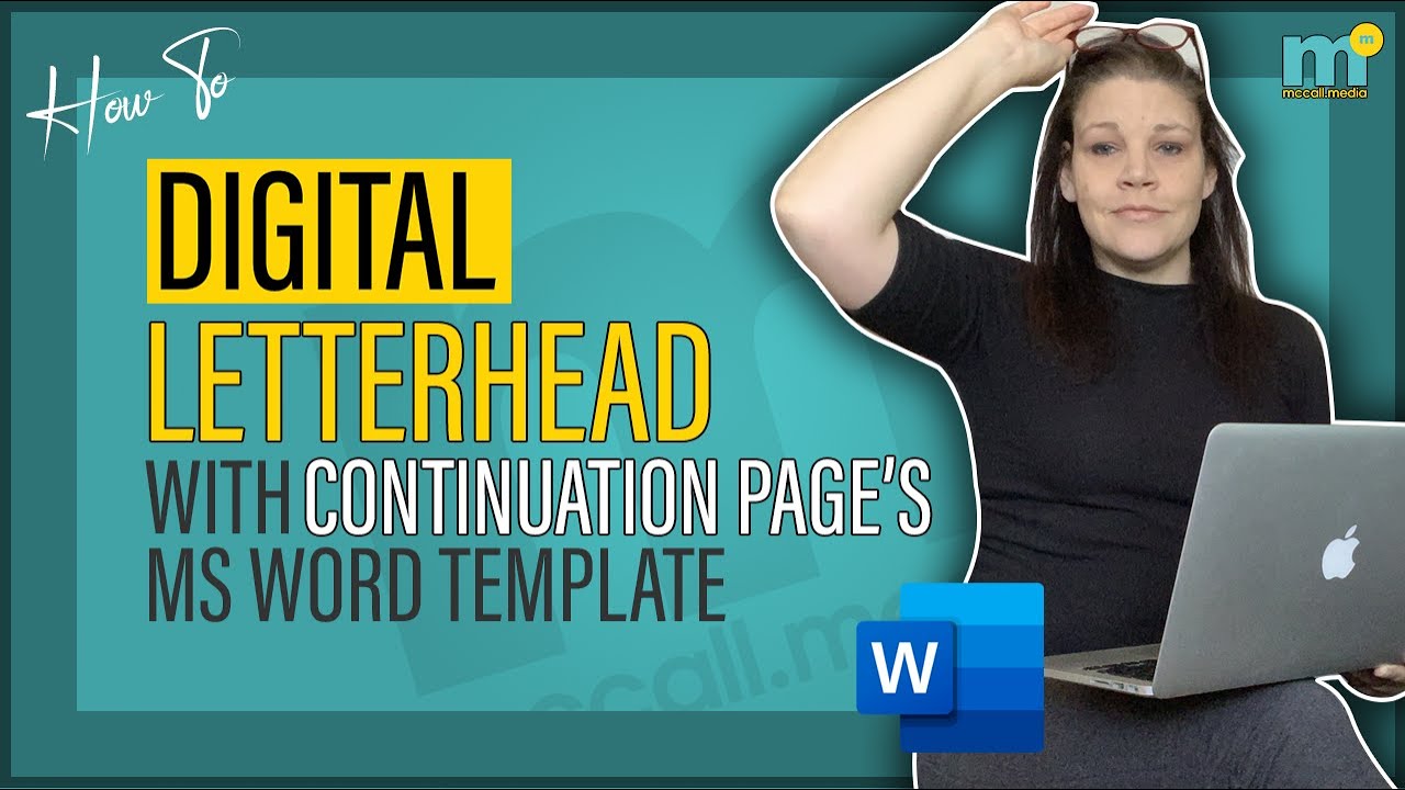 Create DIGITAL LETTERHEADED STATIONARY TEMPLATE with CONTINUATION SHEETS using MICROSOFT WORD 2021