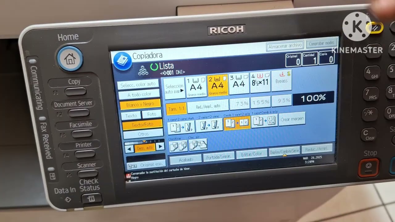 Como sacar copia DNI , A5 , A4  RICOH 4502, y otros