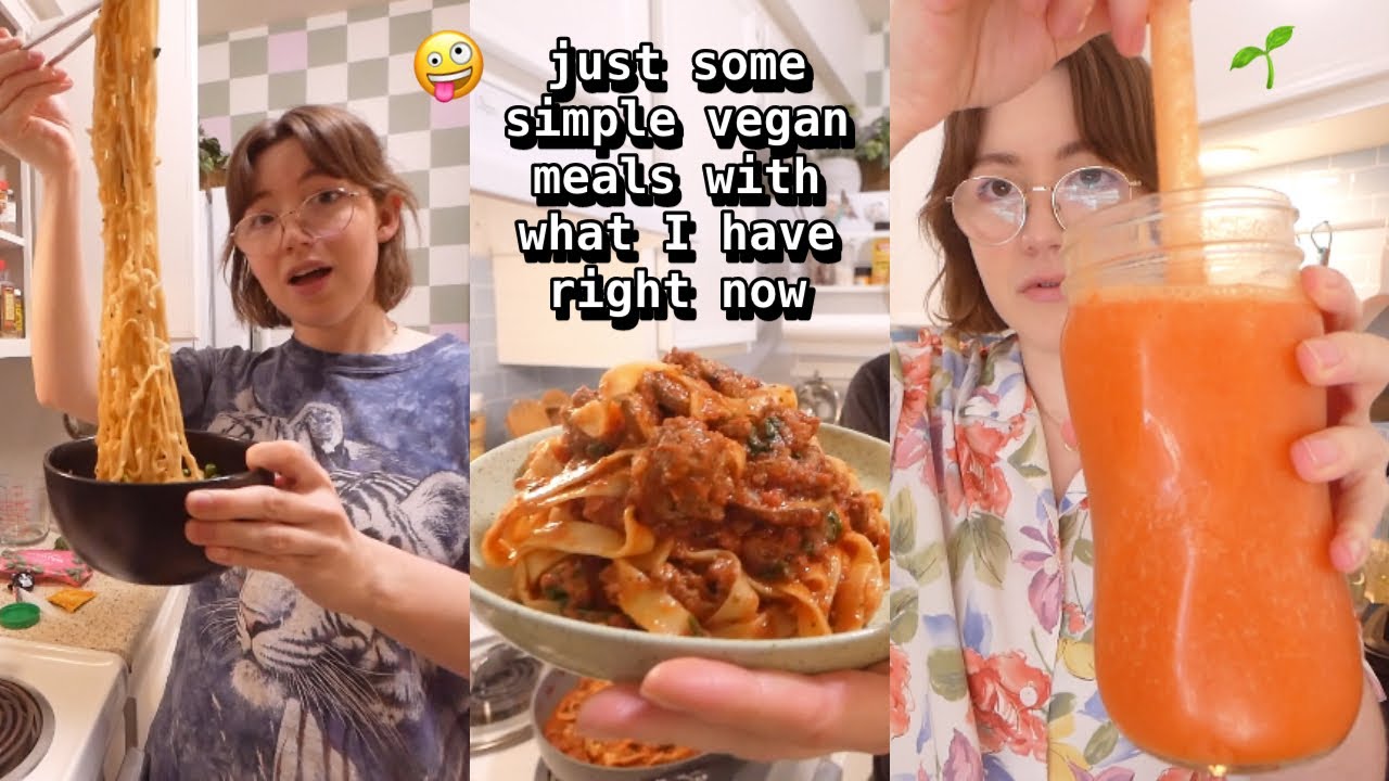 What I've been eating lately 🌱 vegan + anti-diet 🍝 simple meals ~