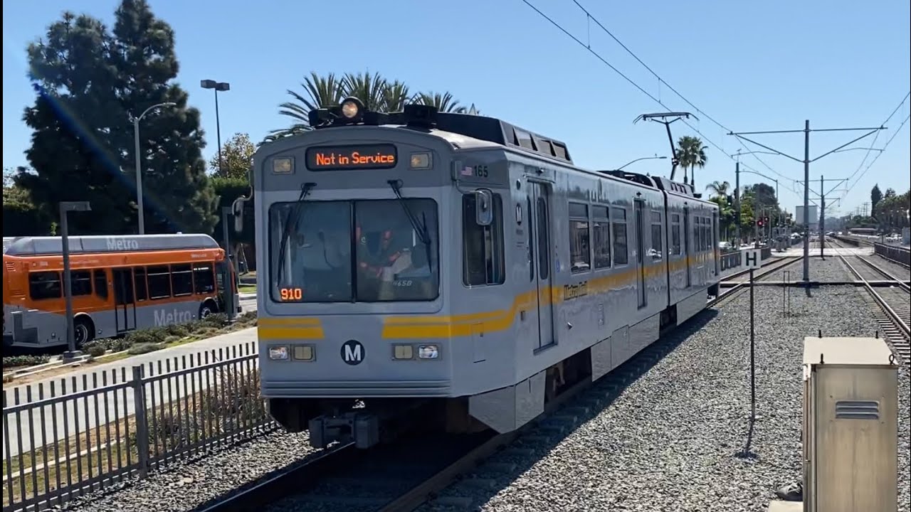 Metro Blue Line In Compton With P2020 165 As A Test Train