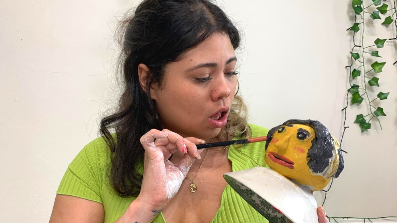Fiz uma escultura do meu pr&oacute;prio rosto