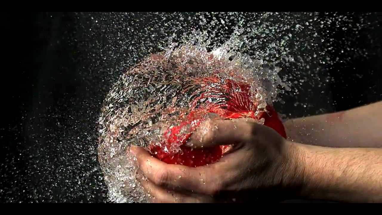 Water balloons slow motion 2000 fps by myslowmochannel