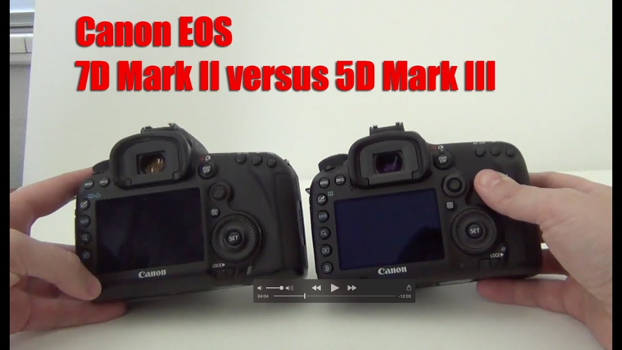 Canon 7D Mark II versus 5D Mark III - photo video test comparisons
