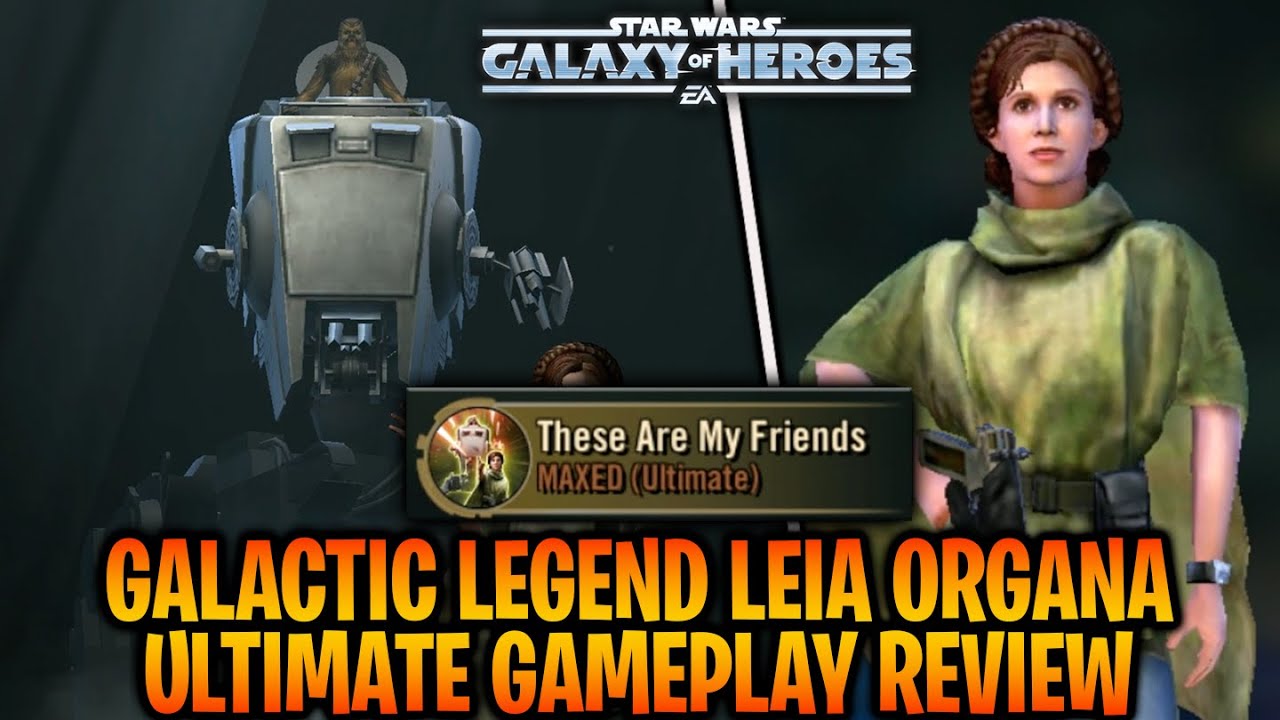 LEIA ORGANA UNLOCKED + ULTIMATE ABILITY GAMEPLAY - INSTAKILL GALACTIC LEGENDS! | SWGOH