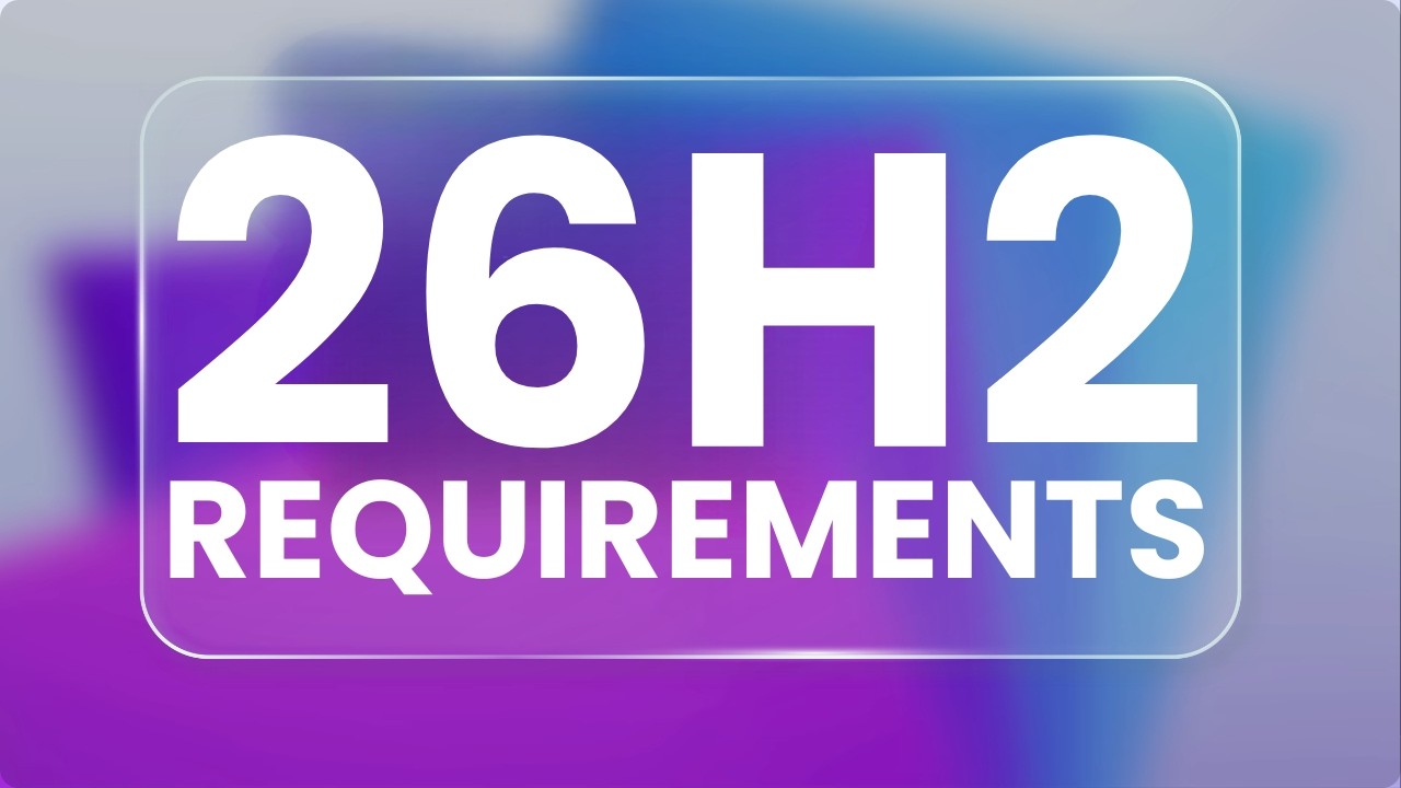 NEW Windows 11 26H2 Requirements LEAKED – Millions of PCs May Stop Working 🤯