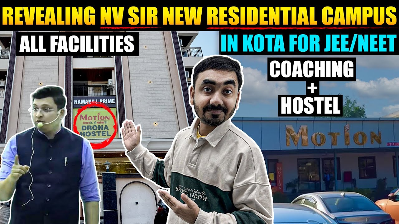 Revealing NV Sir New Residential Campus in Kota🤫 Drona Hostel | Coaching+Hostel for JEE & NEET info