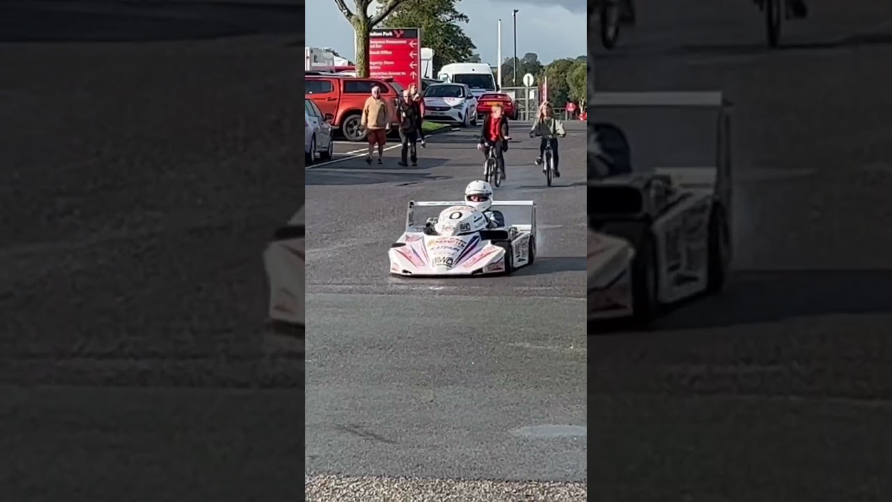 Super Kart arriving at assembly area Oulton Park #oultonpark