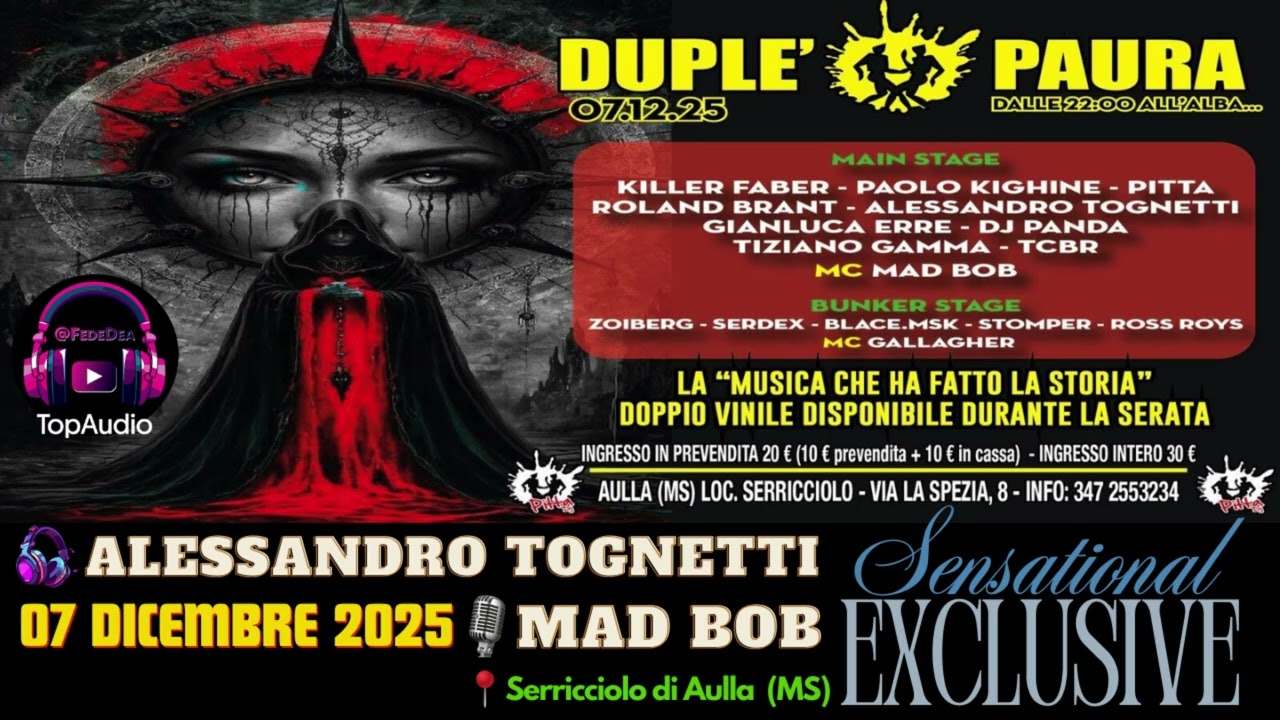 Esclusiva DUPL&Egrave;! ⚡️ Alessandro Tognetti &ndash; DJ Set del 07/12/2025 | Vox Mad Bob