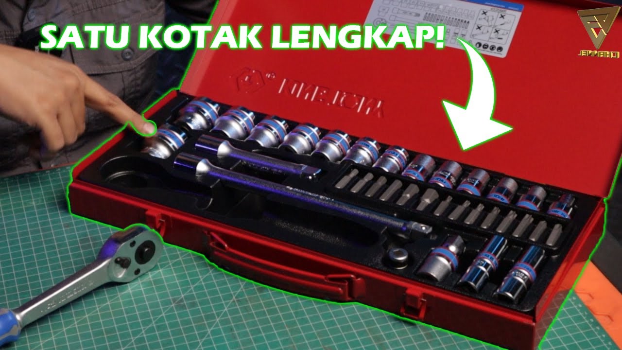Ga Bakalan Pusing Lagi Kalau Udah Punya Satu Set Ini!! KINGTONY 35 PCS SOCKET METRIC 4535MR