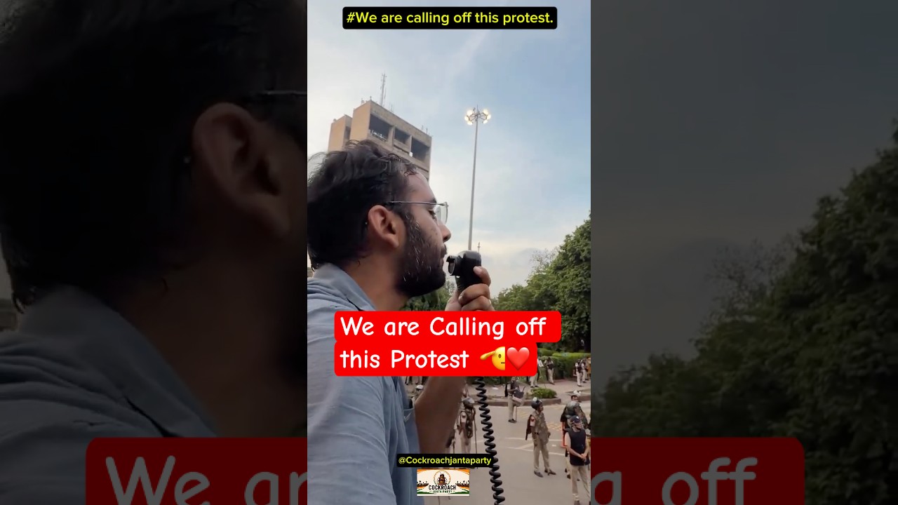 Ashutosh We are calling off this protest | Jai Hind Jai Bharat #cockroachjantaparty #cockroachvideos