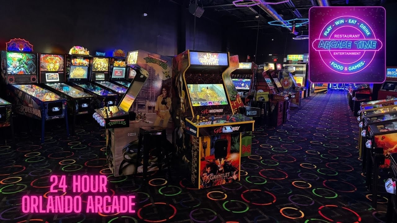 New 24 Hour Orlando Arcade In Orlando! Arcade Time Is Open!