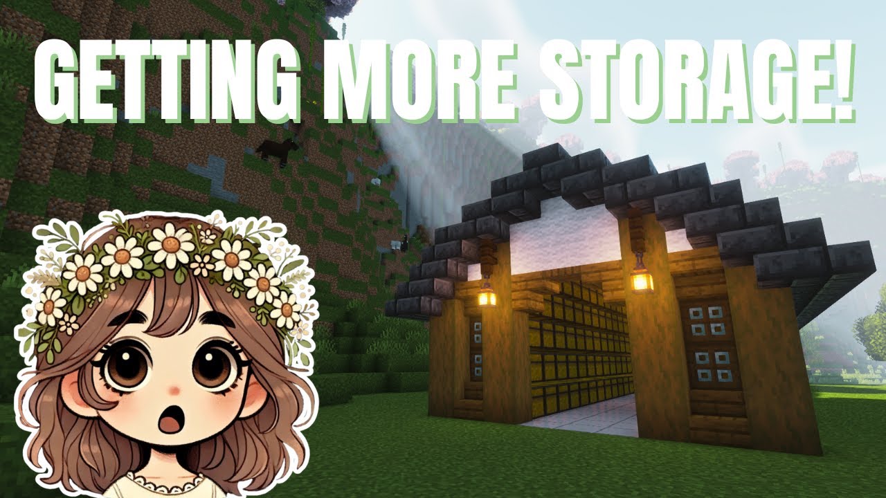 I Need More Storage! Building a Storage Shed in Minecraft - The Cozy Quest S2 Ep2