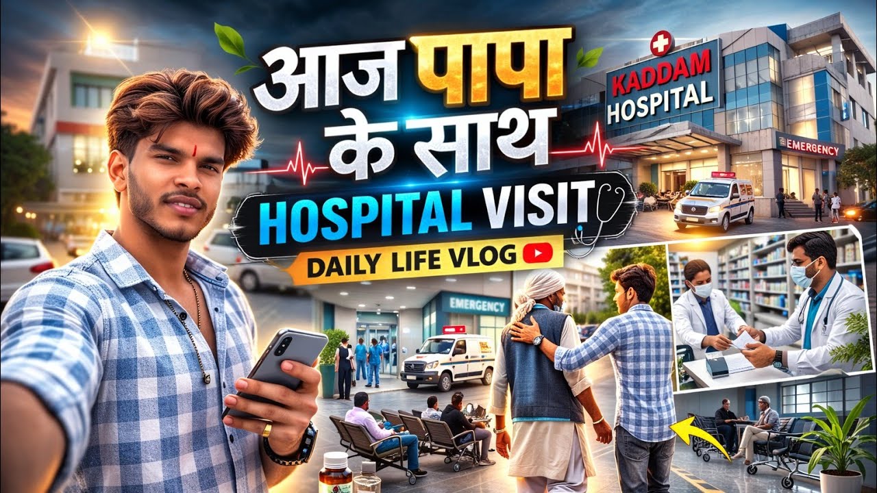आज मै गया पापा को दवाई दिल वा ने 💊 #trending vlog #travel vlog #hospital vlog #viral vlog 