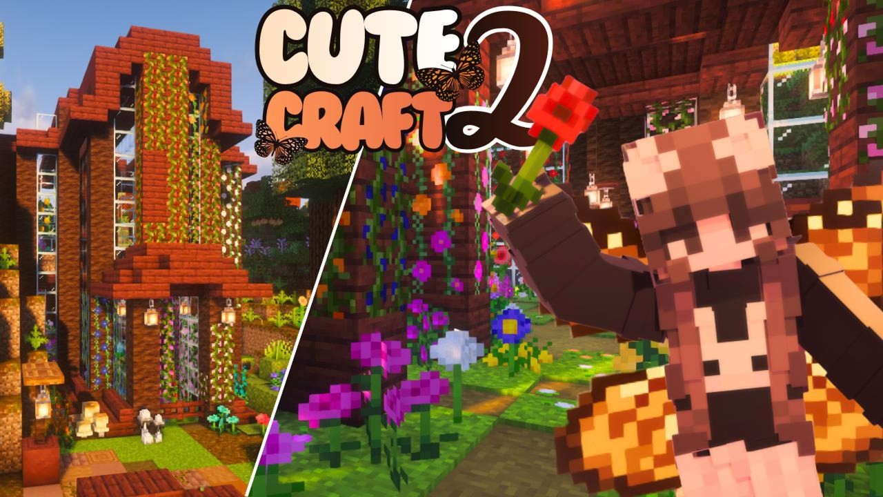 The Greenhouse 🌻 | CuteCraft 2 | Ep.13 |