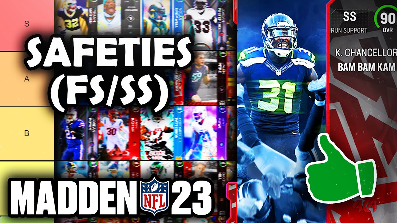 RANKING the BEST Safeties (FS/SS) in Madden 23 Ultimate Team (Tier List)