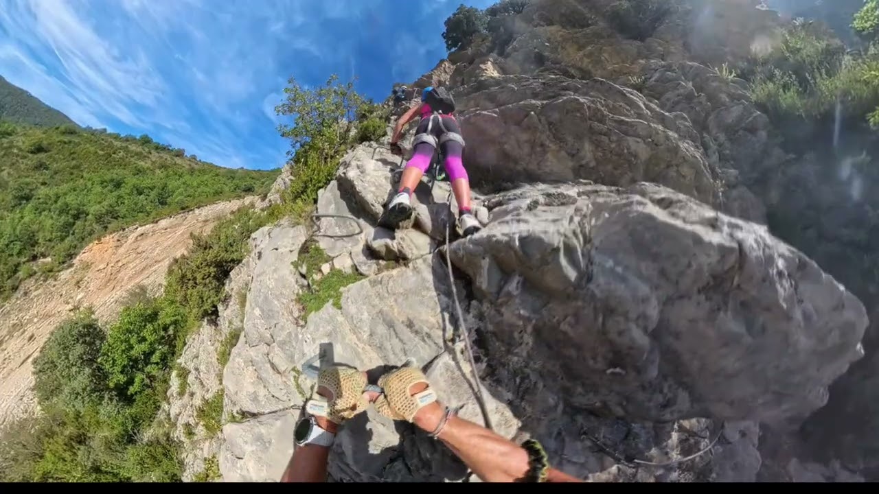 Vía ferrata la Croqueta de Obarra