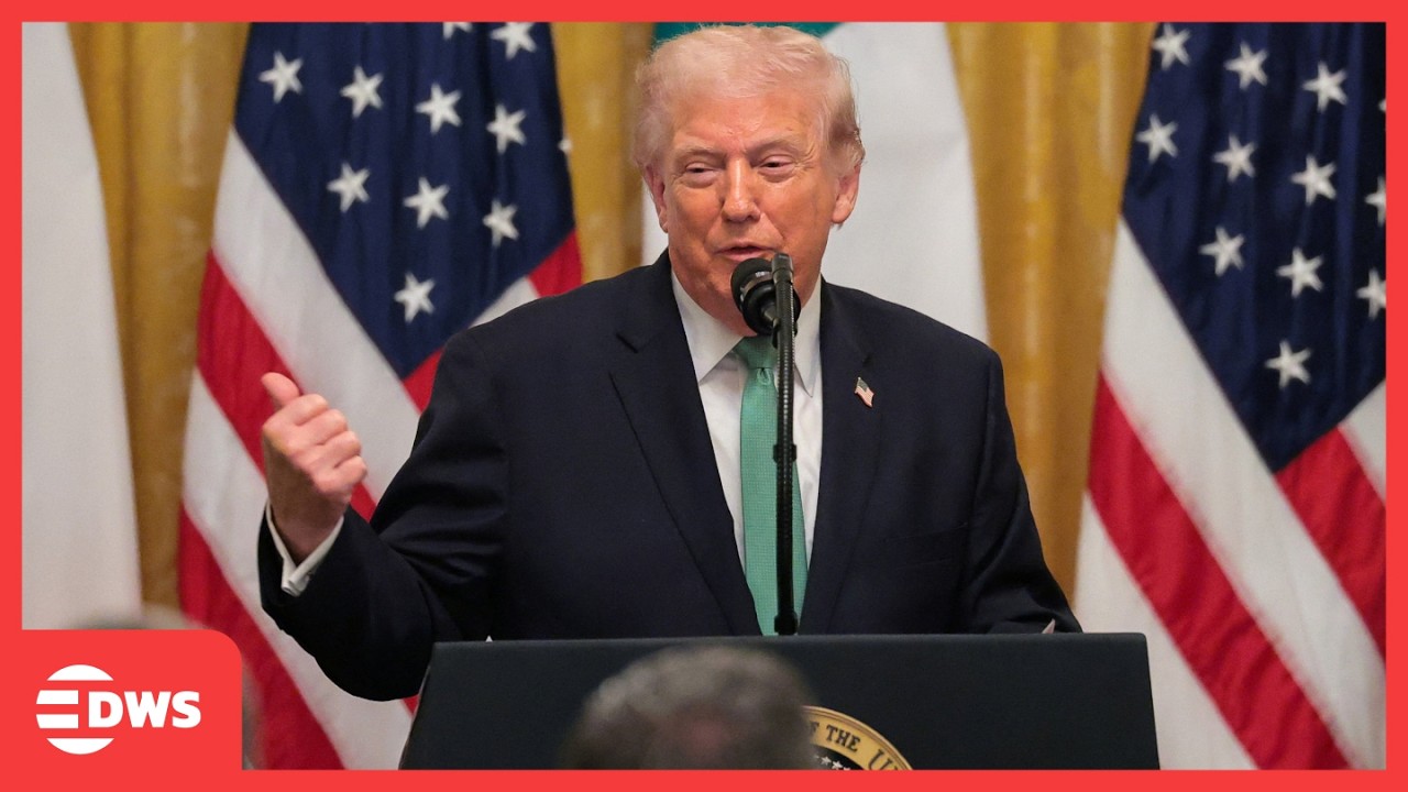 СМОТРИТЕ: Президент США Трамп затронул тему войны с Ираном, Ирландии и Обамы во время приема в Бе...